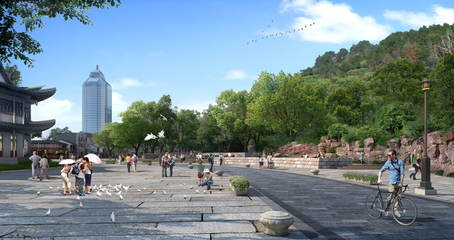 華蓋山公園入口景觀(guān)大提升 6月底將全新亮相